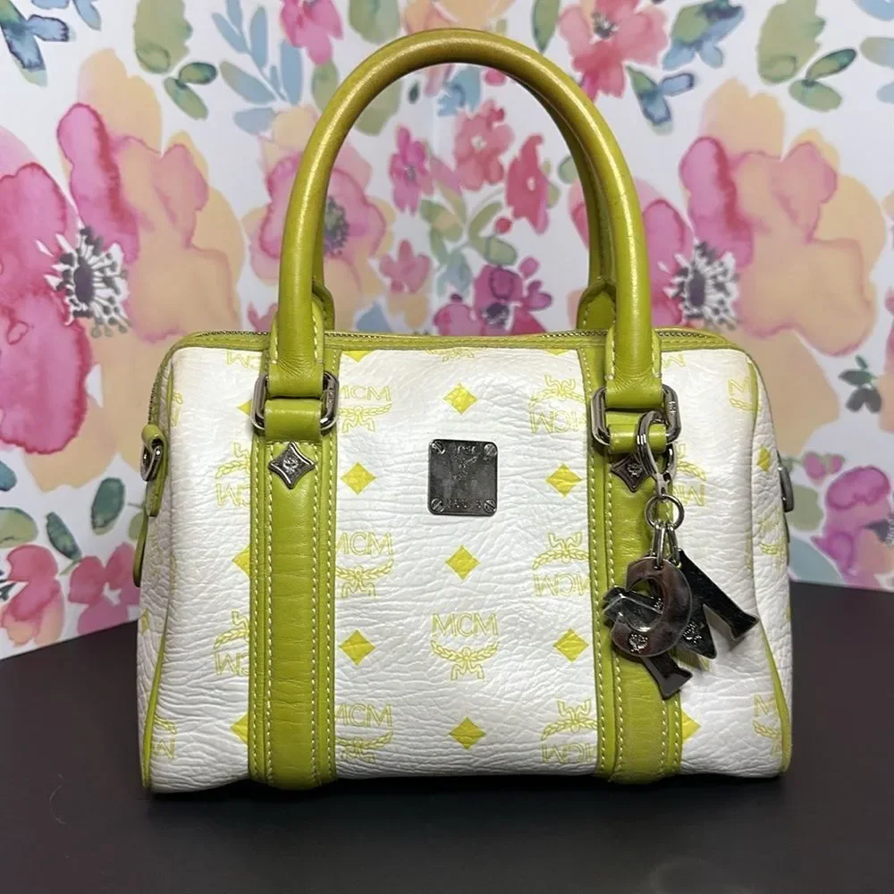 💯Authentic MCM Boston Handbag - Small🍀 - Picture 5 of 16
